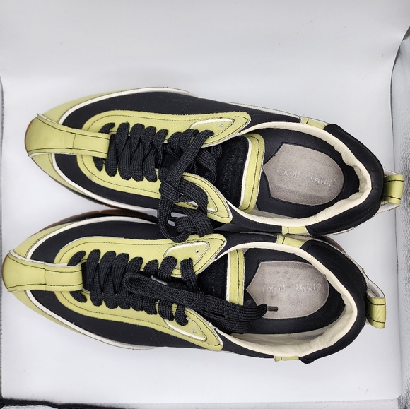 Jimmy Choo Raine black and Green sneakers in size 43 (US 11) - Picture 4 of 6